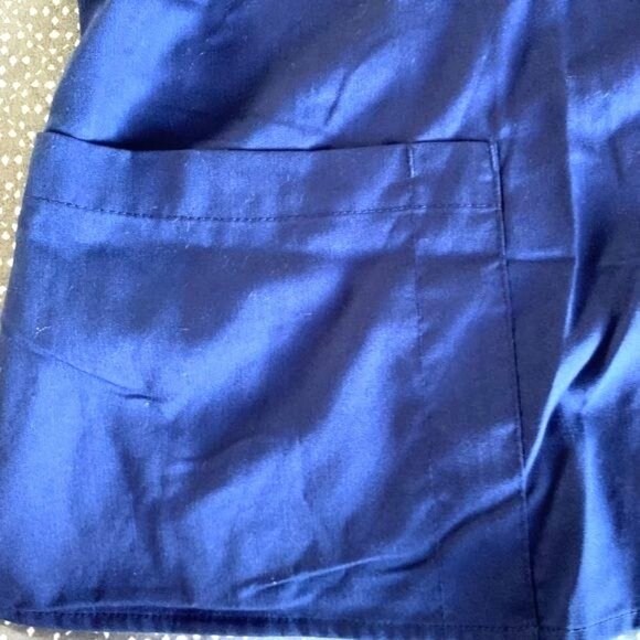 Greys Anatomy By Barco Womens Professional V-Neck Scrub Top Navy Blue Size M - Picture 4 of 7